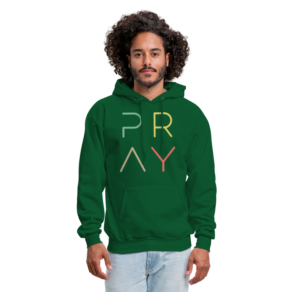 Pray Men's Hoodie - forest green