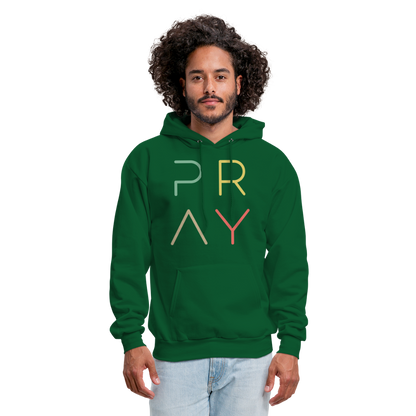 Pray Men's Hoodie - forest green