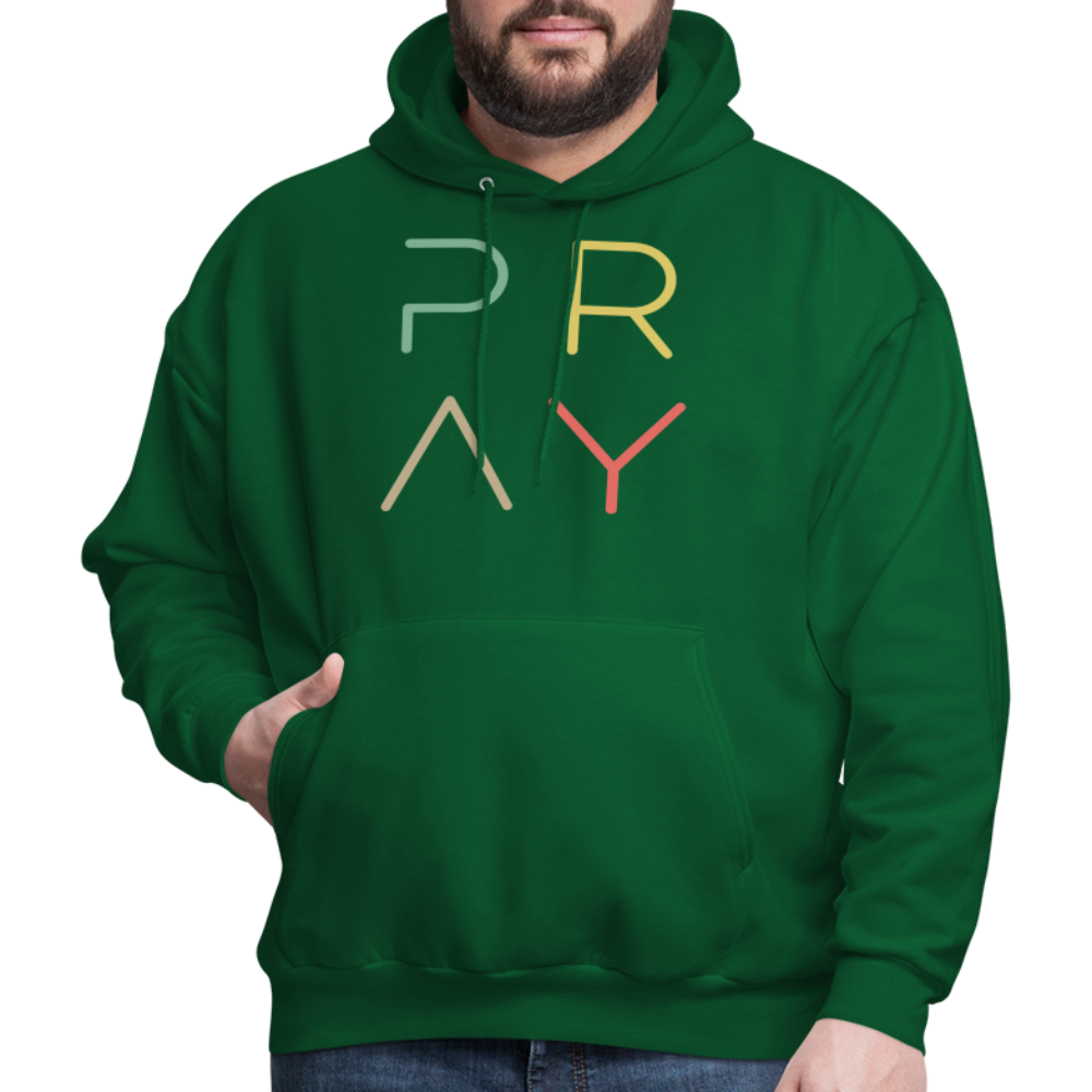 Pray Men's Hoodie - forest green