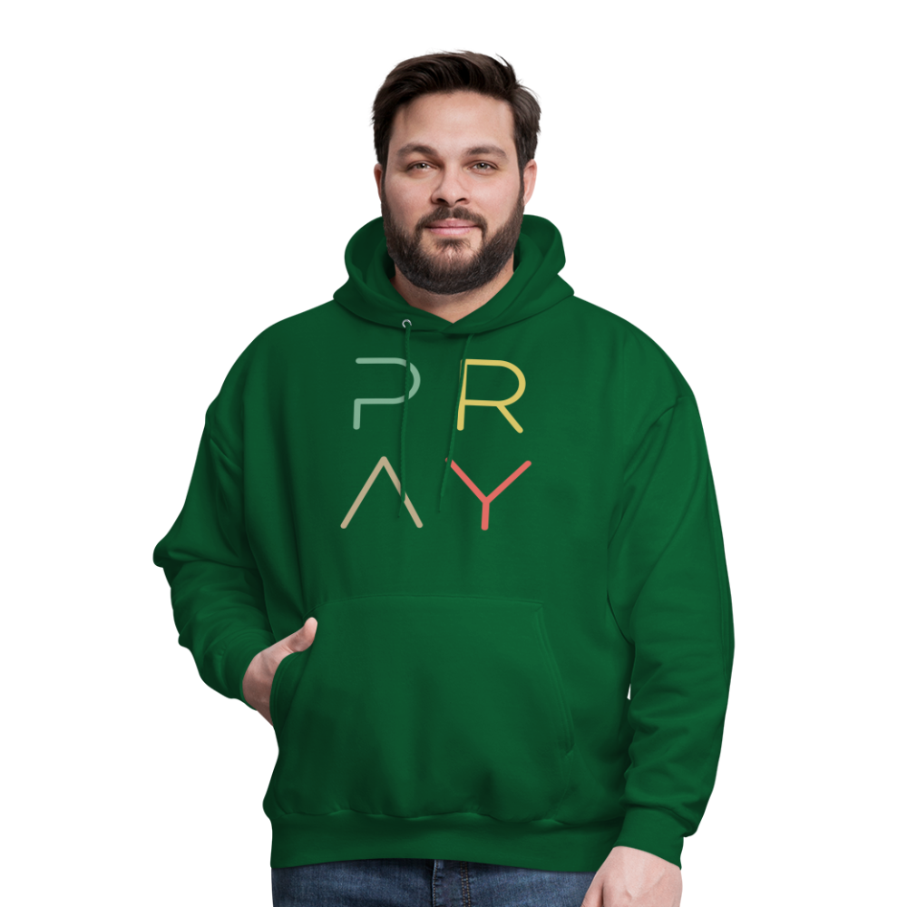 Pray Men's Hoodie - forest green