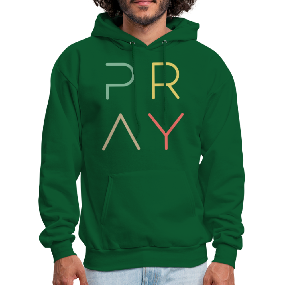 Pray Men's Hoodie - forest green