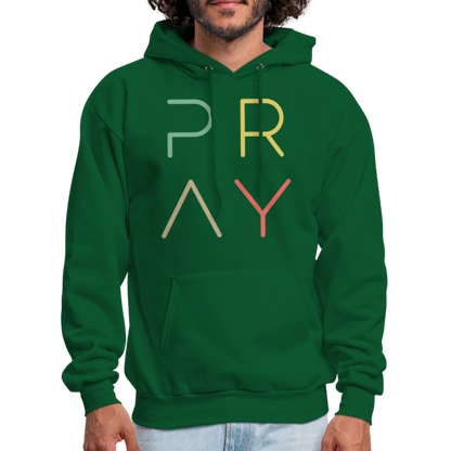 Pray Men's Hoodie - forest green