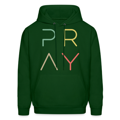 Pray Men's Hoodie - forest green