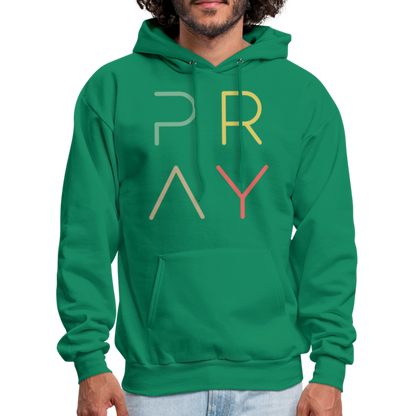 Pray Men's Hoodie - kelly green