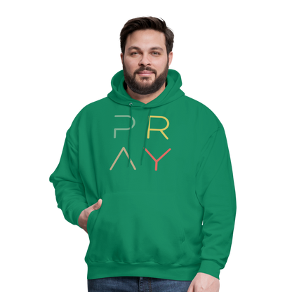 Pray Men's Hoodie - kelly green