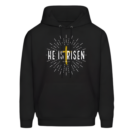 He is Risen Men's Hoodie - black