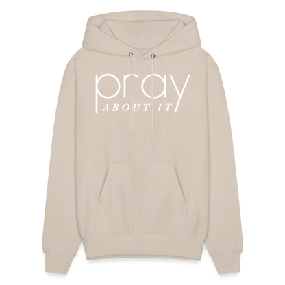 Pray About It Men's Hoodie - Sand