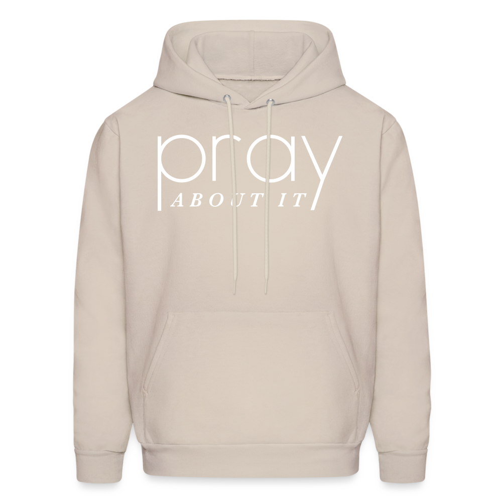 Pray About It Men's Hoodie - Sand