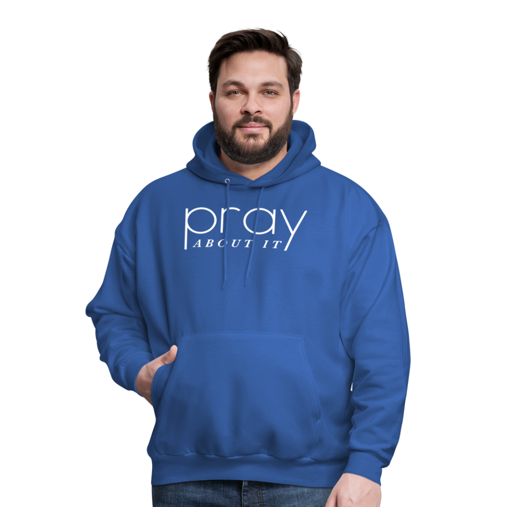 Pray About It Men's Hoodie - royal blue