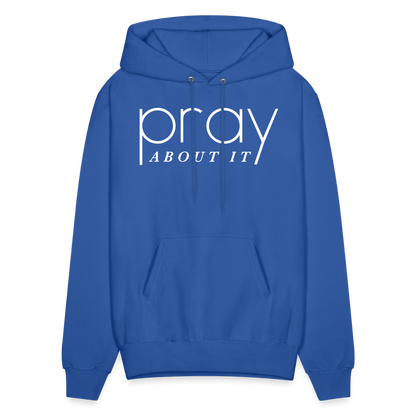 Pray About It Men's Hoodie - royal blue