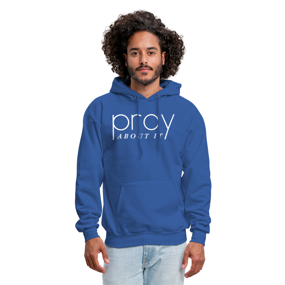 Pray About It Men's Hoodie - royal blue