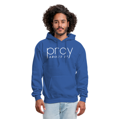 Pray About It Men's Hoodie - royal blue