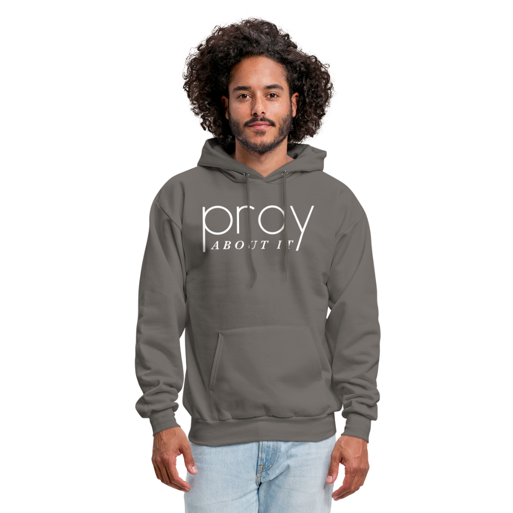 Pray About It Men's Hoodie - asphalt gray