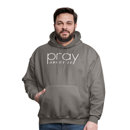 Pray About It Men's Hoodie - asphalt gray