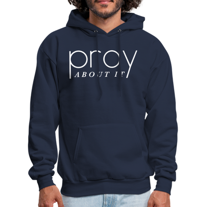 Pray About It Men's Hoodie - navy