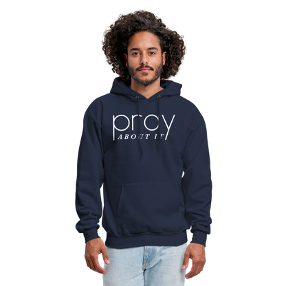 Pray About It Men's Hoodie - navy