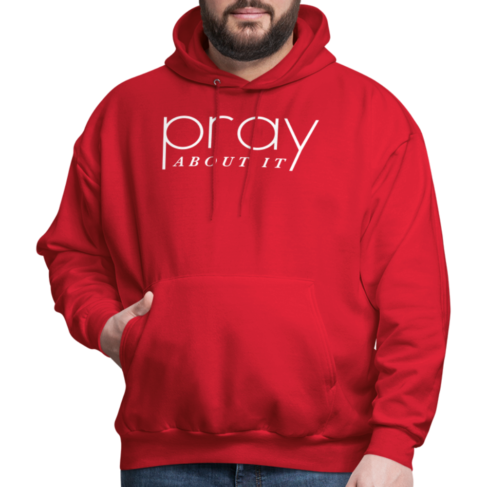 Pray About It Men's Hoodie - red