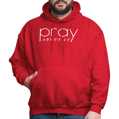 Pray About It Men's Hoodie - red