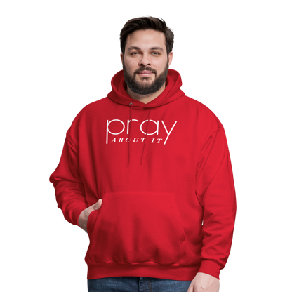 Pray About It Men's Hoodie - red