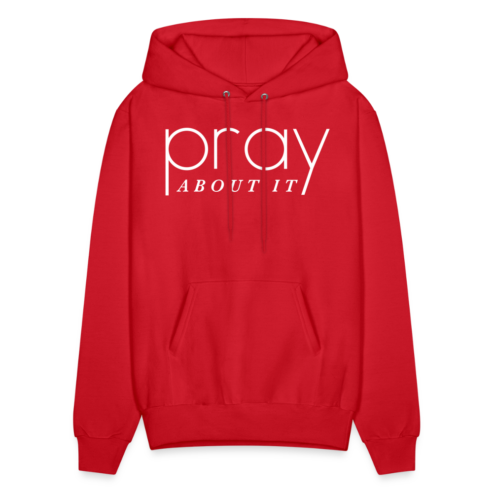 Pray About It Men's Hoodie - red