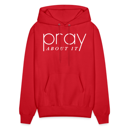 Pray About It Men's Hoodie - red