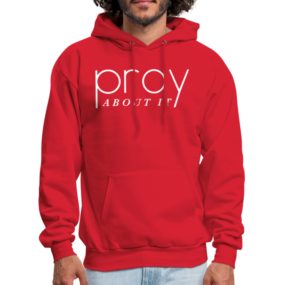 Pray About It Men's Hoodie - red