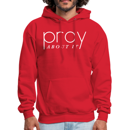 Pray About It Men's Hoodie - red