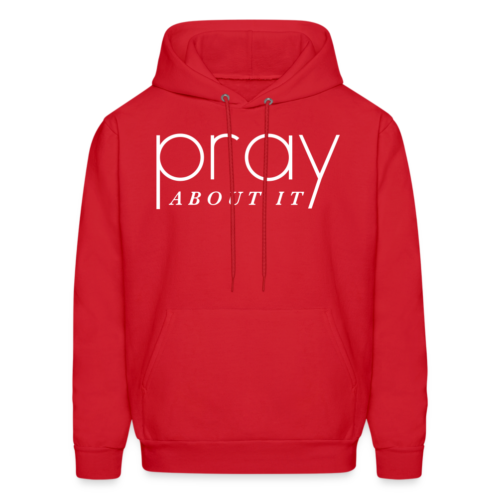 Pray About It Men's Hoodie - red