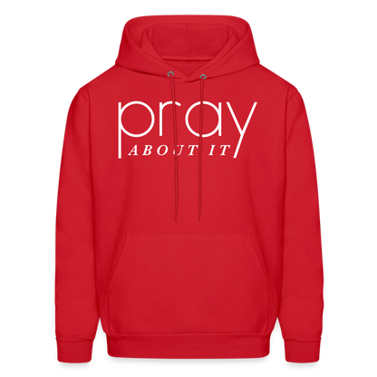 Pray About It Men's Hoodie - red