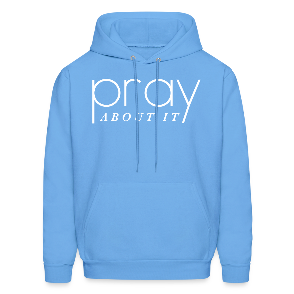 Pray About It Men's Hoodie - carolina blue