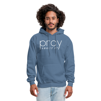 Pray About It Men's Hoodie - denim blue