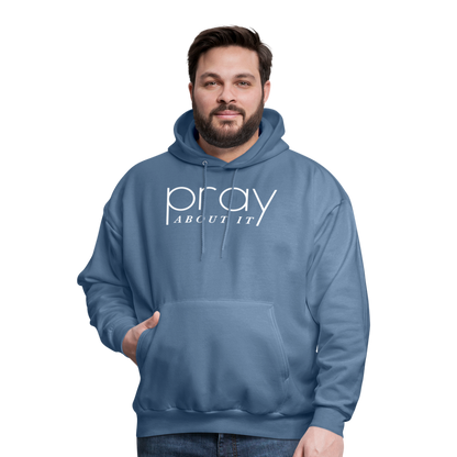 Pray About It Men's Hoodie - denim blue