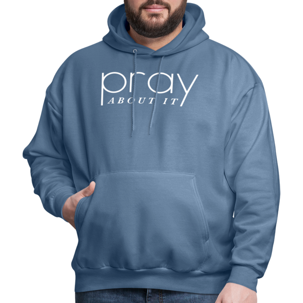 Pray About It Men's Hoodie - denim blue