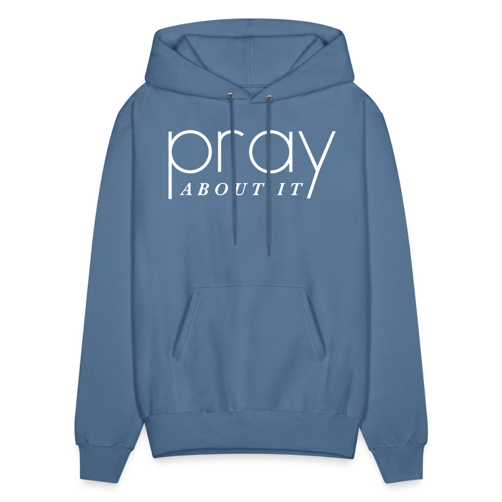 Pray About It Men's Hoodie - denim blue