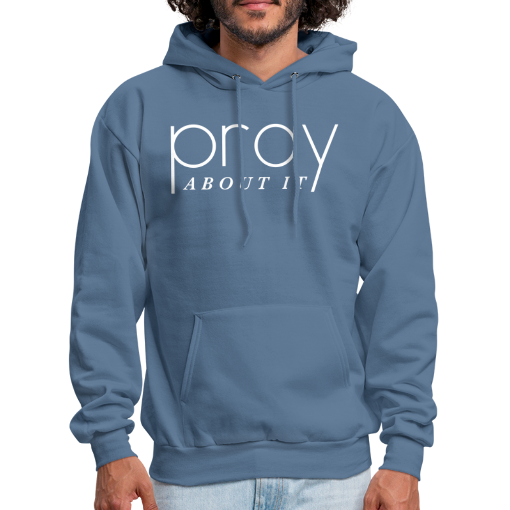 Pray About It Men's Hoodie - denim blue