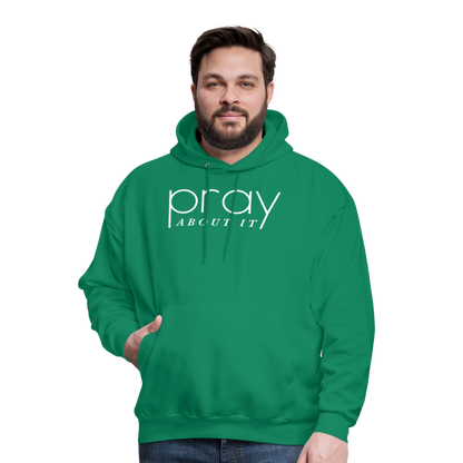 Pray About It Men's Hoodie - kelly green