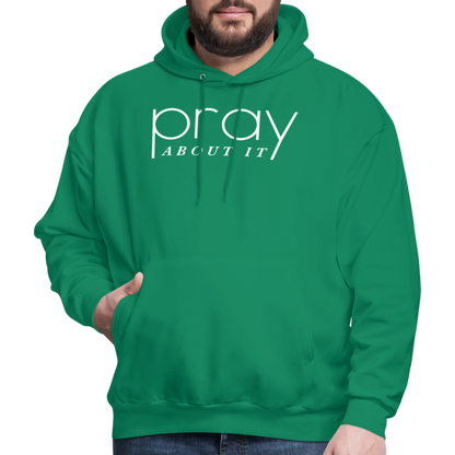 Pray About It Men's Hoodie - kelly green