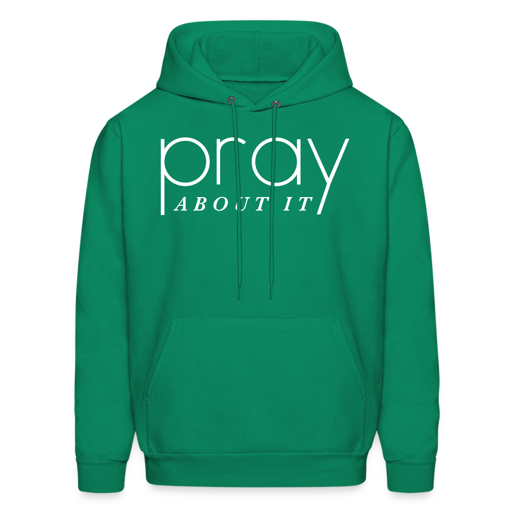 Pray About It Men's Hoodie - kelly green