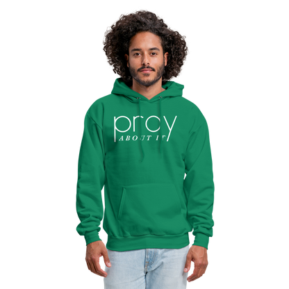 Pray About It Men's Hoodie - kelly green