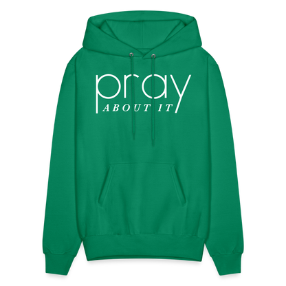 Pray About It Men's Hoodie - kelly green