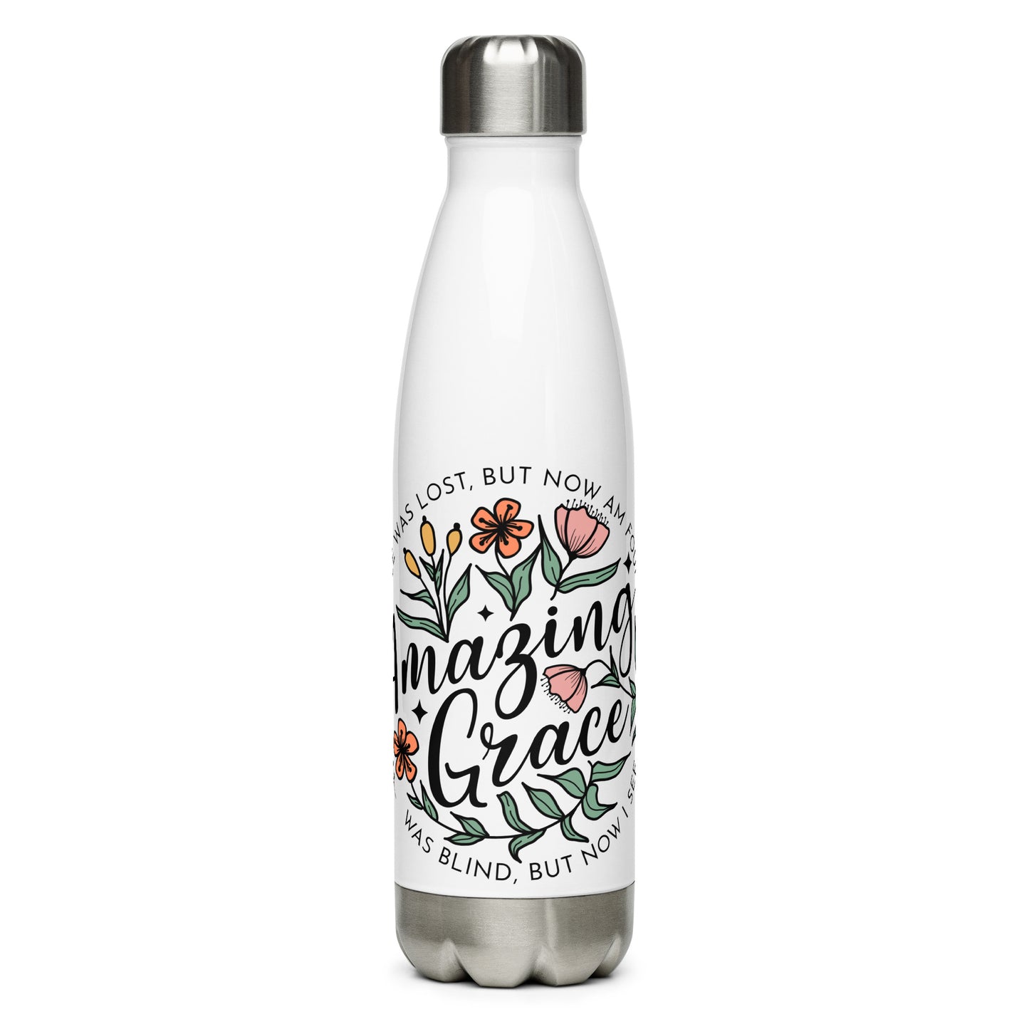 Amazing Grace Stainless Steel Water Bottle