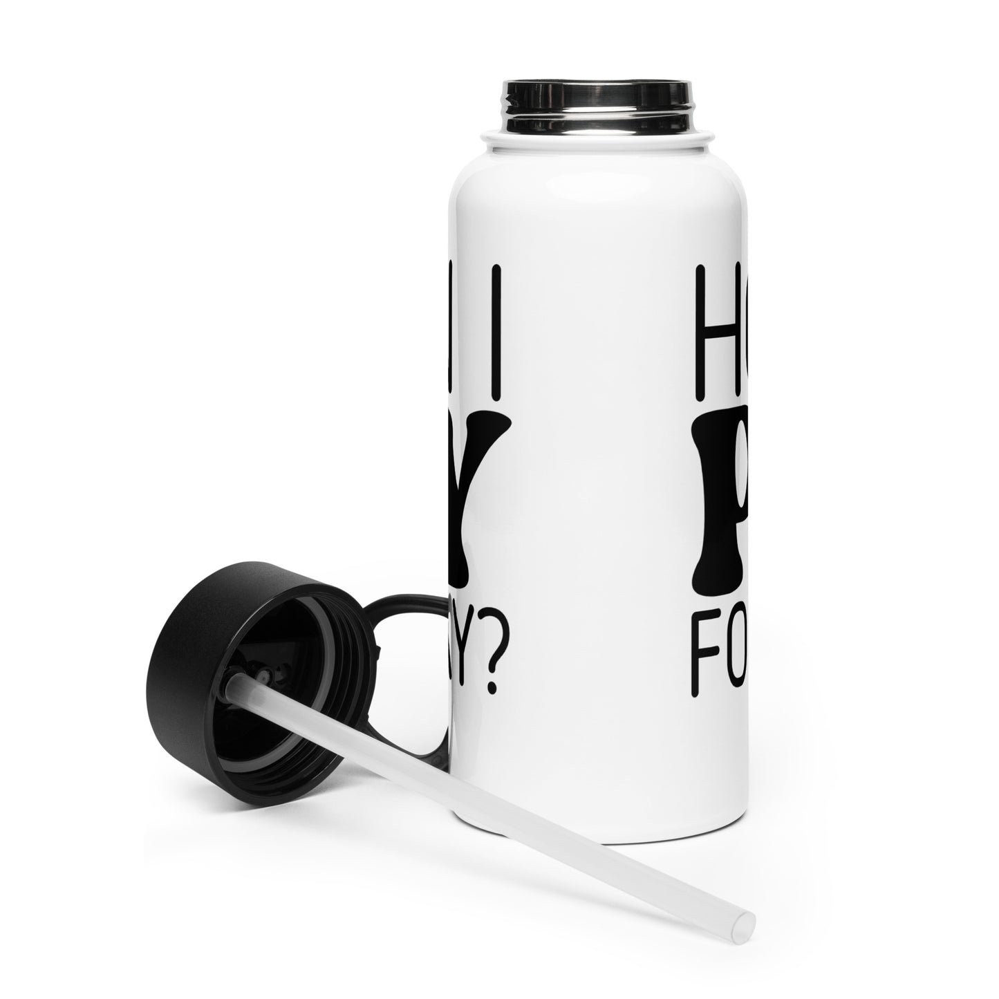 How Can I Pray for You Today Stainless Steel Water Bottle with a Straw Lid