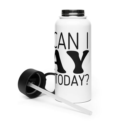 How Can I Pray for You Today Stainless Steel Water Bottle with a Straw Lid