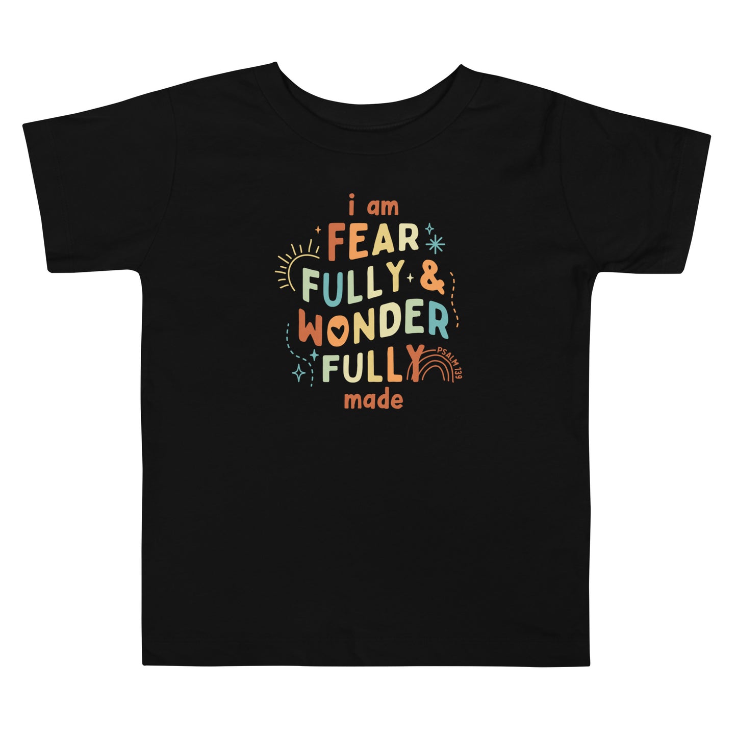 I Am Fearfully & Wonderfully Made Toddler Short Sleeve Tee