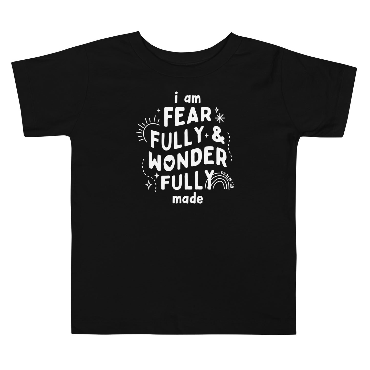 I Am Fearfully & Wonderfully Made Toddler Short Sleeve Tee