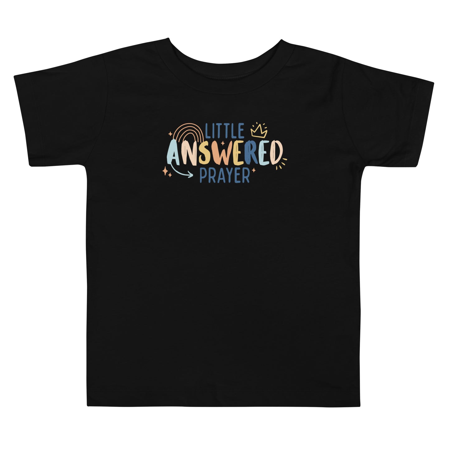 Little Answered Prayer (Color) Toddler Short Sleeve Tee