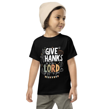 Give Thanks to the Lord (W) Toddler Short Sleeve Tee