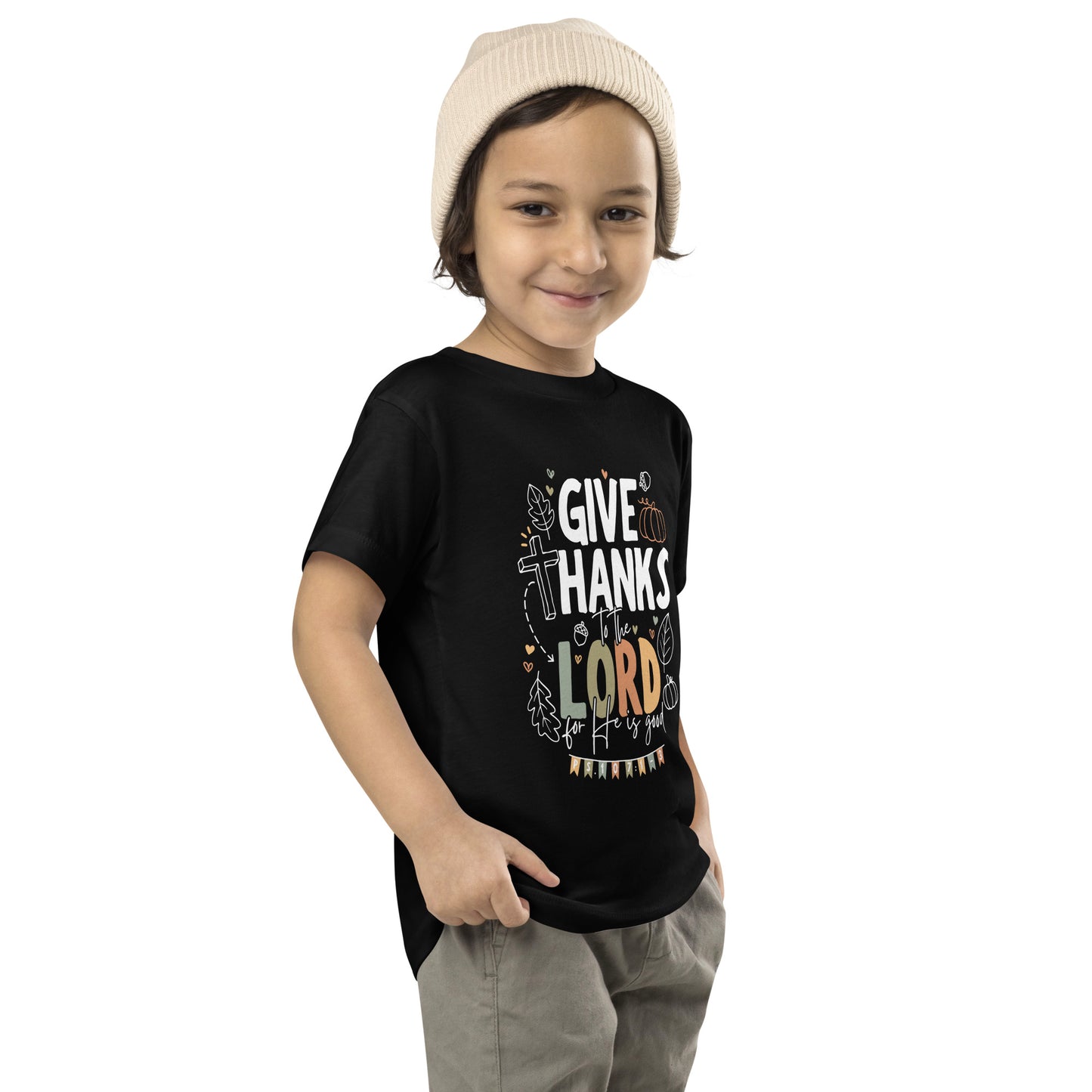 Give Thanks to the Lord (W) Toddler Short Sleeve Tee