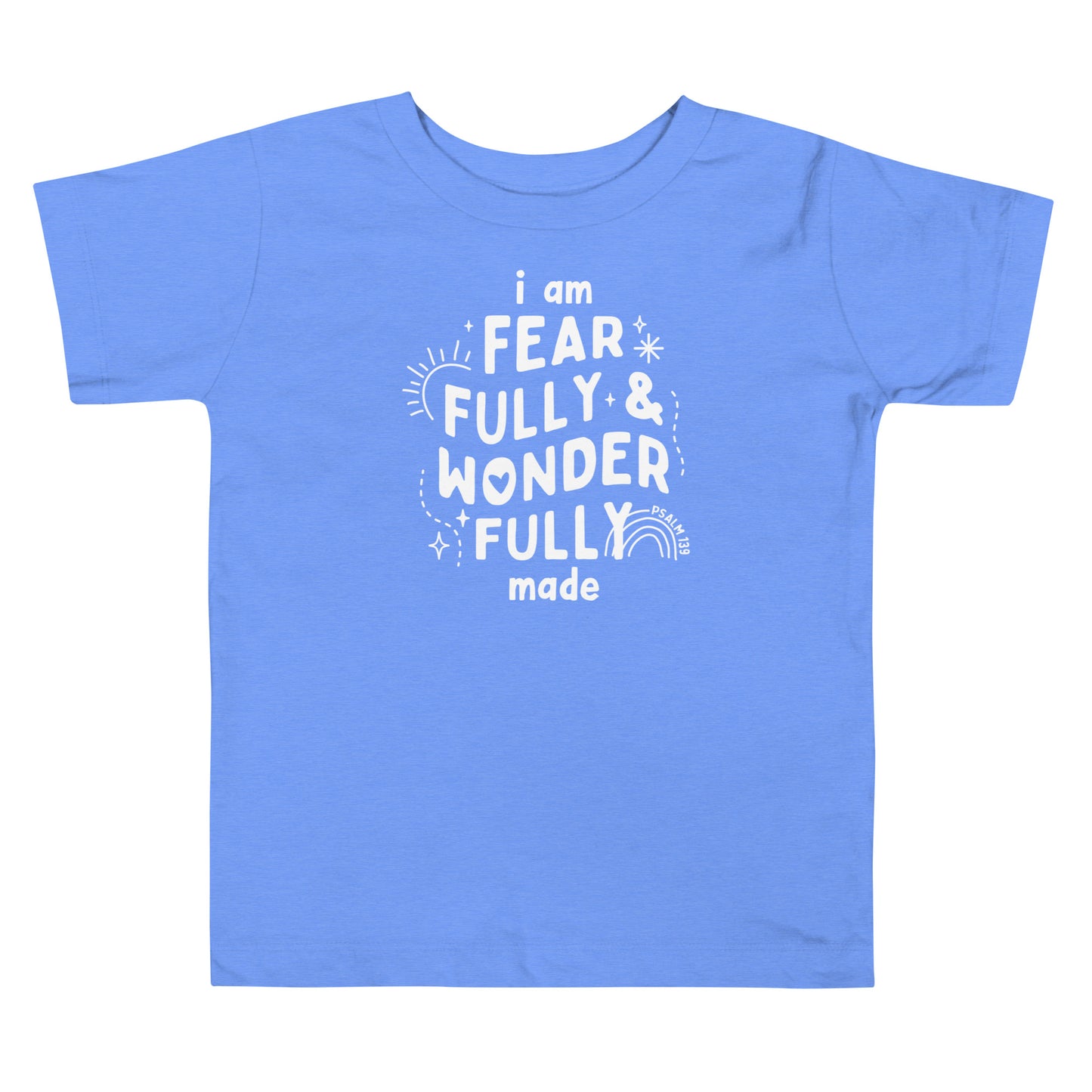 I Am Fearfully & Wonderfully Made Toddler Short Sleeve Tee