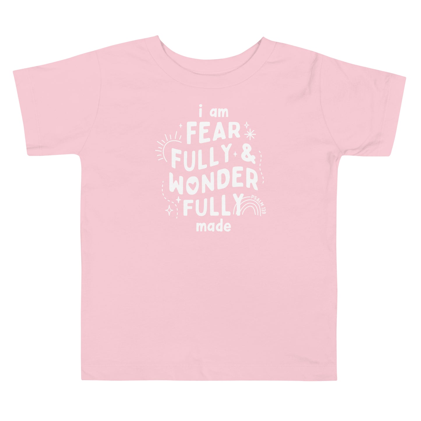 I Am Fearfully & Wonderfully Made Toddler Short Sleeve Tee